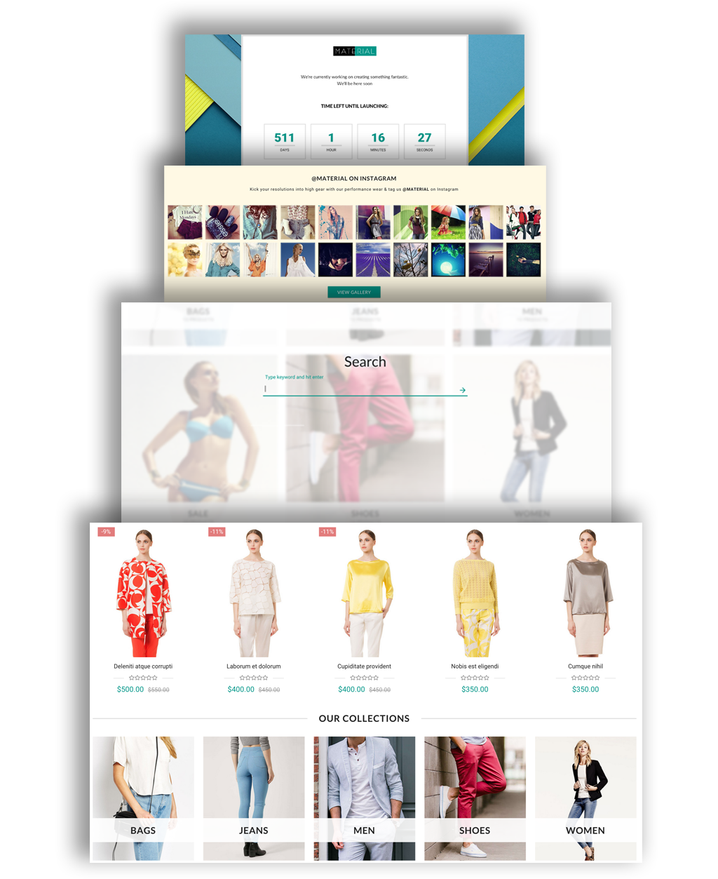 material design - Material - Responsive Shopify Theme