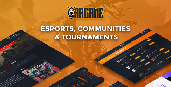 preview wp.  large preview - Arcane - The Gaming Community Theme