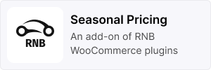 seasonal pricing - Turbo - WooCommerce Rental & Booking Theme