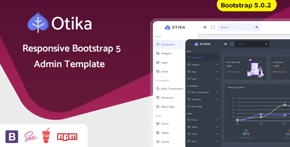 Otika – Bootstrap 5 Admin Dashboard Template & UI Kit