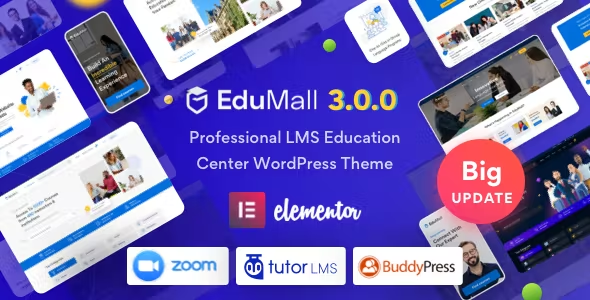 01 preview edumall.  large preview - Jobie - Job Board Admin Dashboard Template