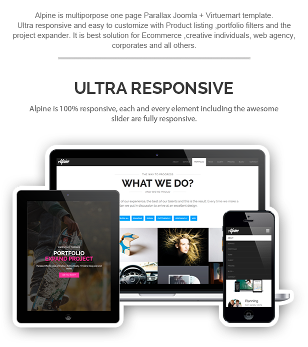 01 responsive - Alpine - Responsive One Page Joomla Template