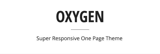 Oxygen One Page Parallax Theme - 3