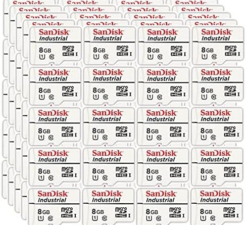 1671546437 517mTTIy32S. AC  487x445 - SanDisk Industrial 8GB Micro SD Memory Card Class 10 UHS-I MicroSD (Bulk Pack) in Cases (SDSDQAF3-008G-I) Bundle with (1) Everything But Stromboli Card Reader (8GB, Pack of 100)