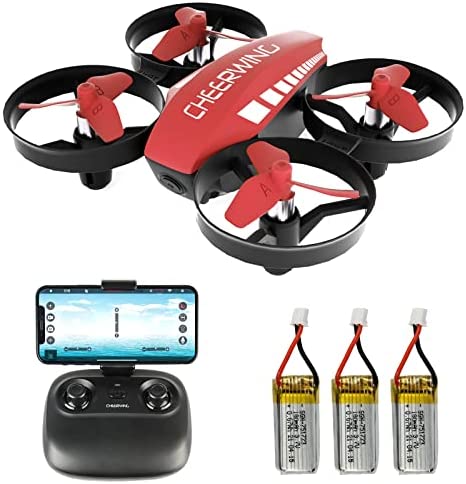 Cheerwing CW10 Mini Drone for Kids WiFi FPV Drone with Camera, RC Drone Gift Toy for Boys and Girls with Auto Hovering, Voice Control