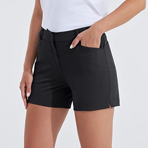 31mgOECX68L. AC  - Willit Women's 4.5" Golf Shorts Quick Dry Outdoor Causal Shorts with Pockets Water Resistant