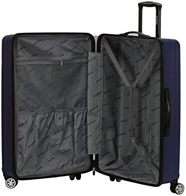 41TLArt2MJL. AC  - Rockland Skyline Hardside Spinner Wheel Luggage Set, Blue, 3-Piece (20/24/28)