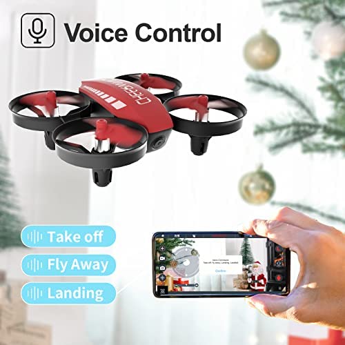 512DBzI787L. AC  - Cheerwing CW10 Mini Drone for Kids WiFi FPV Drone with Camera, RC Drone Gift Toy for Boys and Girls with Auto Hovering, Voice Control
