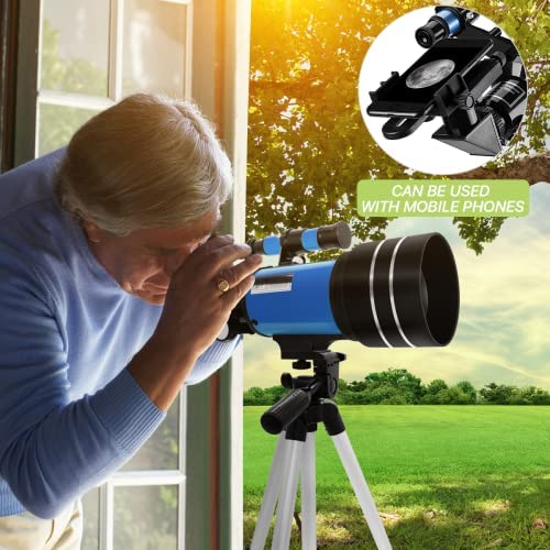 51BZwSw2L9L. AC  - Astronomical Telescope for Kids & Adult & Beginners, EGOERA 70mm Aperture 300mm(f/5.7) Focal Length Astronomy Telescopes Educational Toys for Sky Star Gazing