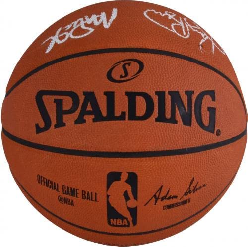51GJDy1S7gL. AC  - Magic Johnson, Larry Bird, Michael Jordan Autographed Official NBA Basketball - Upper Deck - Autographed Basketballs
