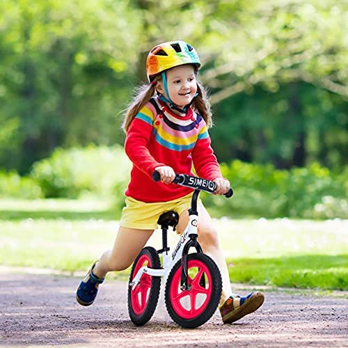 51dA+USzFdS. AC  - SIMEIQI 12’’ Balance Bike Lightweight Toddler Kids Training Bike 24 Months 2 3 4 5 Year Old No Pedal Push Bicycle Girls Boys Air-Free Tires