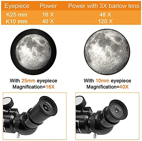 51f8i4 5E5L. AC  - MOLIMOLLY Telescope for Kids Beginners Adults, 70mm Aperture 400mm AZ Mount Portable Astronomical Refractor Telescope,Adjustable Height Tripod Travel Telescope with Backpack,Smartphone Adapter