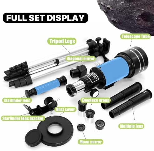 51mAXN3qHtL. AC  - Astronomical Telescope for Kids & Adult & Beginners, EGOERA 70mm Aperture 300mm(f/5.7) Focal Length Astronomy Telescopes Educational Toys for Sky Star Gazing