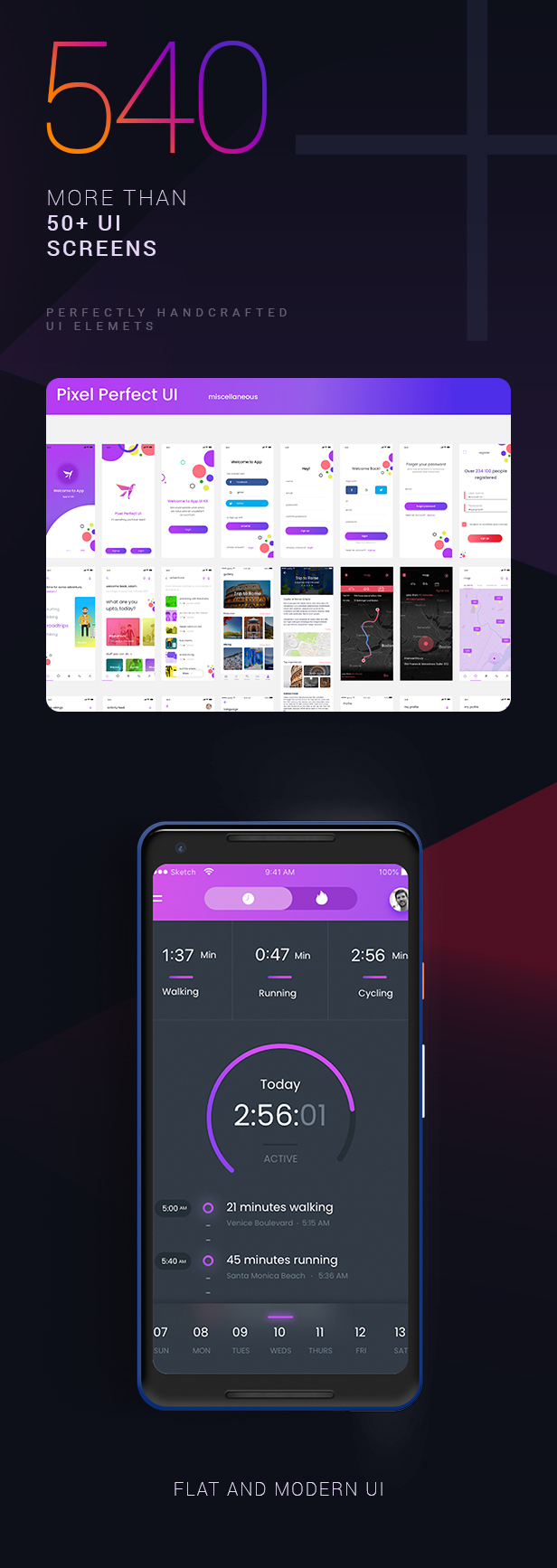 Craft UIkit feature 02a - Craft | A Multipurpose and Multi Business Mobile UI Kit
