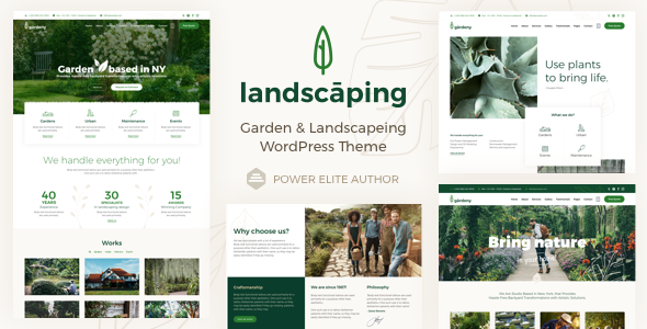 Preview normal.  large preview - Landscaping - Garden Landscaper WordPress Theme