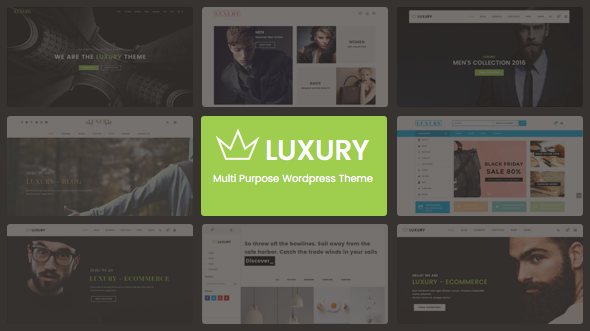 Preview.  large preview - Luxury - Responsive WordPress Theme