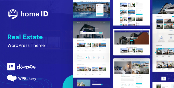 Preview HomeID.  large preview - HomeID - Real Estate WordPress Theme