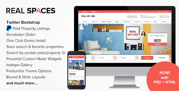 preview image1 large preview.  large preview - Real Spaces - WordPress Properties Directory Theme