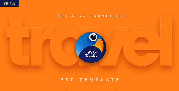 01 Preview image.  large preview - Let's GO Traveller 2 | A Multipurpose PSD Template