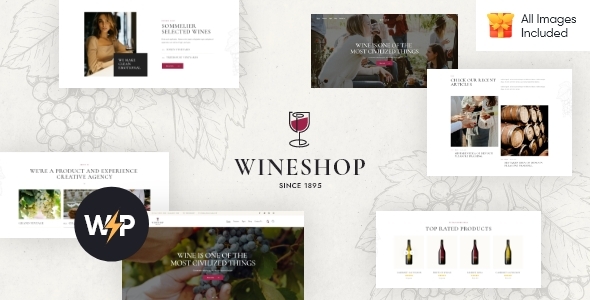 01 Wineshop.  large preview - WineShop - Food & Wine Online Delivery Store WordPress Theme