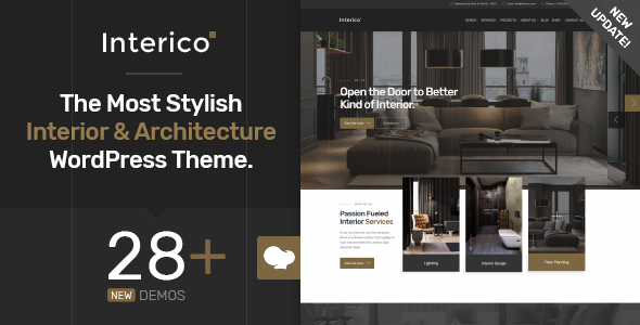 01 interico preview.  large preview - Interico - Interior Design & Architecture WordPress Theme