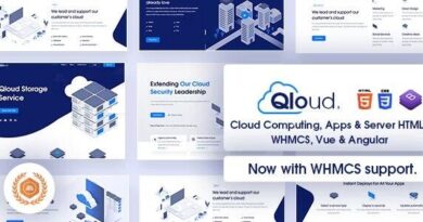 Qloud – Cloud Computing, Apps & Server HTML, WHMCS, Vue & Angular Template