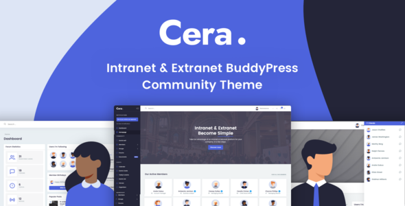 01 theme preview.  large preview - Cera - Intranet Community Theme