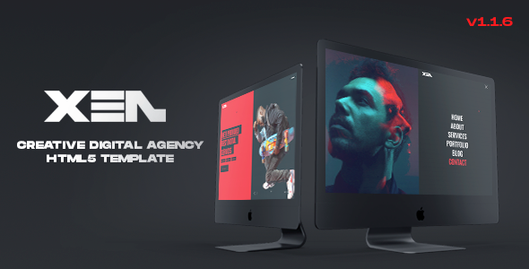 01 xen preview.  large preview - XEN - Creative Agency HTML5 Template