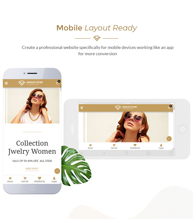 05 mobile layout - Karo | Jewelry Diamond WooCommerce WordPress Theme