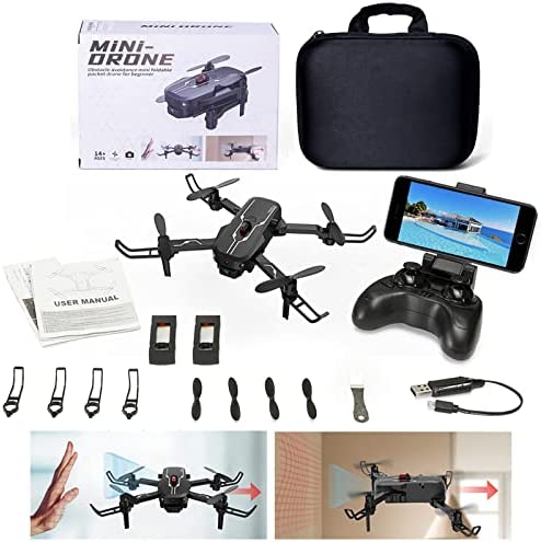 Yasola Mini RC Drone for Kids with 1080P FPV Camera,Obstacle avoidance,Remote Control Toys Gifts for Boys Girls Beginners, Headless Mode, One Key Start Speed Adjustment, 3D Flips 2 Batteries