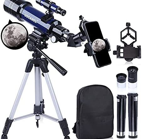 1672889409 514tPUUJKCS. AC  452x445 - Telescope for Adults Astronomy, 70mm Aperture 400mm AZ Mount Refractor Telescope for Kids Beginners with Portable Backpack, Tripod and Smartphone Adapter