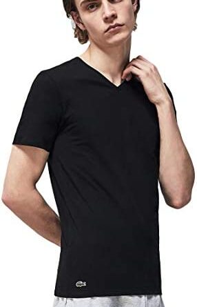 1673106057 31QpbCH7sUL. AC  286x445 - Lacoste Men's Essentials 3 Pack 100% Cotton Regular Fit V-Neck T-Shirts