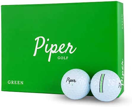 Piper Golf Premium Golf Balls for Maximum Distance and Straighter Shots | Handicap Range 15+ | USGA Approved | 1 Dozen (12-Balls) | 2-Piece Surlyn