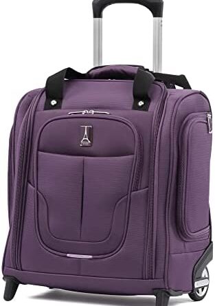1674015880 41P1V2HUL L. AC  313x445 - Travelpro Skypro Lightweight Airline Size Carry On Luggage Trolley Suitcase (Orchid Purple, 2-Wheel Underseat Bag)