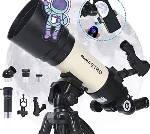 1674621849 51E0wPMzDdL. AC  500x445 - 80mm Refracting Telescope for Adults Astronomy - Professional Astronomical Telescope Kit for Beginners - Portable Telescopes Ideal for Phone Astrophotography, with Adjustable Tripod and Phone Adapter