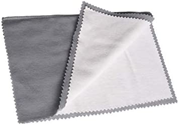 316ZmrNvWZL. AC  - Pro Size Polishing Cloth Set of 2 Large Cleaning Cloths Pure Cotton Made in USA for Gold Silver and Platinum Jewelry Coins Watch, Silverware 11 x 14 inches each Tarnish Remover Keeps Jewelry Shining