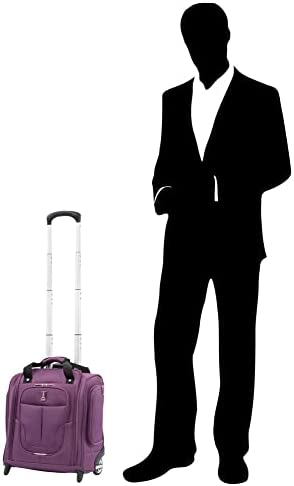 31SV4OT227L. AC  - Travelpro Skypro Lightweight Airline Size Carry On Luggage Trolley Suitcase (Orchid Purple, 2-Wheel Underseat Bag)
