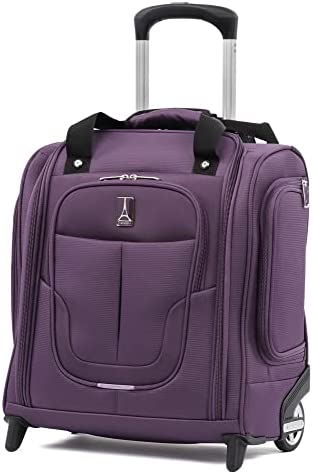 41P1V2HUL L. AC  - Travelpro Skypro Lightweight Airline Size Carry On Luggage Trolley Suitcase (Orchid Purple, 2-Wheel Underseat Bag)