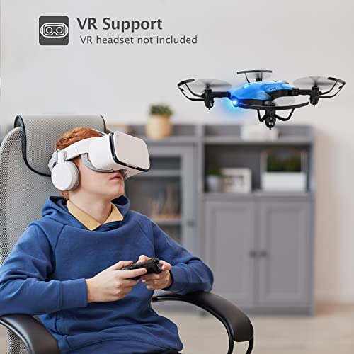 41YkyRinYRL. AC  - Drone with Camera, DROCON Spacekey 1080P Remote Control Drone for Kids Beginners, FPV Drone App Control, Gravity Control, One-key Return, 2 Batteries, 3 Speed Modes, Foldable Arms,Blue