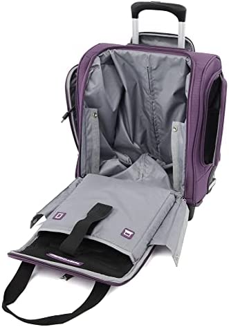41uLWA6dl1L. AC  - Travelpro Skypro Lightweight Airline Size Carry On Luggage Trolley Suitcase (Orchid Purple, 2-Wheel Underseat Bag)