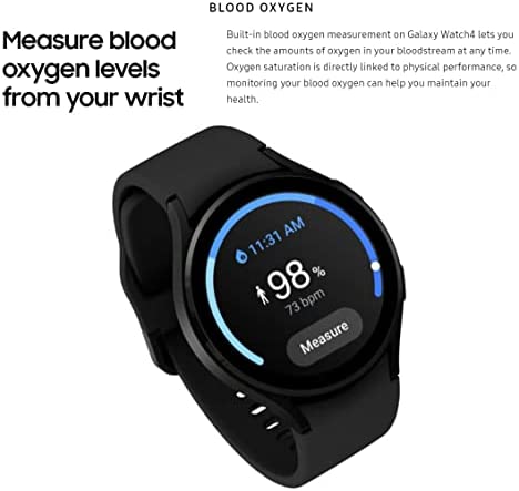 41wGONDMB2L. AC  - Samsung Electronics Galaxy Watch 4 40mm Smartwatch with ECG Monitor Tracker for Health Fitness Running Sleep Cycles GPS Fall Detection Bluetooth US Version - (Renewed) (Black)