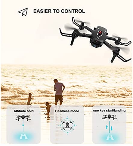 51 NFRGBvnL. AC  - Yasola Mini RC Drone for Kids with 1080P FPV Camera,Obstacle avoidance,Remote Control Toys Gifts for Boys Girls Beginners, Headless Mode, One Key Start Speed Adjustment, 3D Flips 2 Batteries