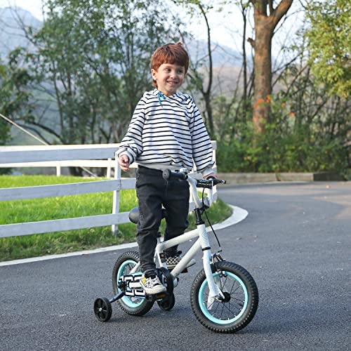 51416W0YfWL. AC  - Glerc Toddler and Kids Bike, 12-18-Inch Wheels with Training Wheels, Boys and Girls Ages 2-9 Years Old