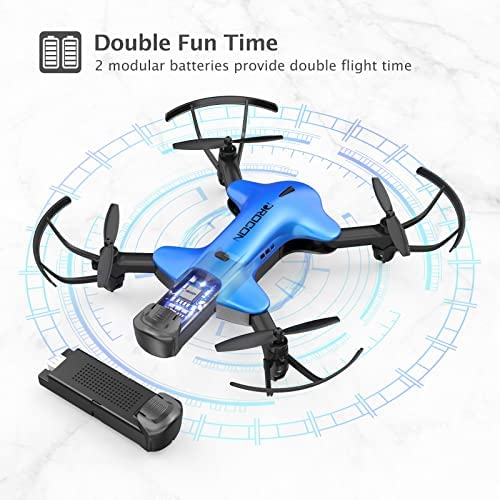 51YBWux7JUL. AC  - Drone with Camera, DROCON Spacekey 1080P Remote Control Drone for Kids Beginners, FPV Drone App Control, Gravity Control, One-key Return, 2 Batteries, 3 Speed Modes, Foldable Arms,Blue