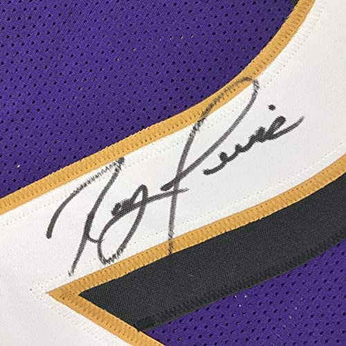 51d NJ3EVFL. AC  - Autographed/Signed Ray Lewis Baltimore Purple Football Jersey JSA COA