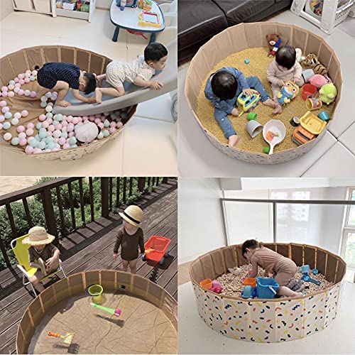 51jPvnkLQYL. AC  - SUNWUKING Kids Sand and Water Table - Foldable Ball Pit for Toddlers Game Room Portable Sandbox Pet Bathing Sensory Toy Play Activity Center Pool Christmas Decorations 47*12 Inches