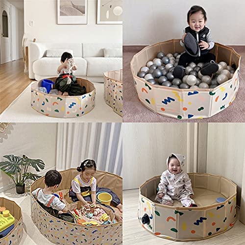 51mTRjhOJwL. AC  - SUNWUKING Kids Sand and Water Table - Foldable Ball Pit for Toddlers Game Room Portable Sandbox Pet Bathing Sensory Toy Play Activity Center Pool Christmas Decorations 47*12 Inches