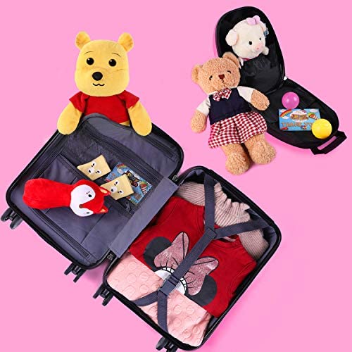 51rHNDSqQnL. AC  - iPlay, iLearn Unicorn Kids Luggage, Girls Carry on Suitcase W/ 4 Spinner Wheels, Pink Travel Luggage Set W/ Backpack, Trolley Luggage for Children Toddlers