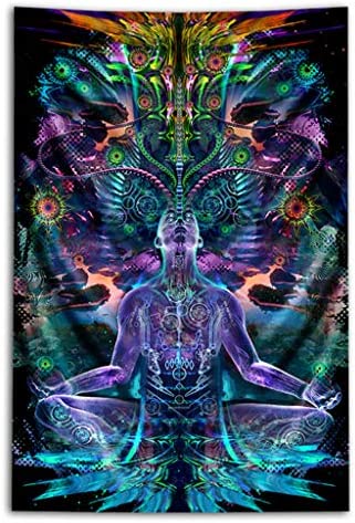 51s+gQI6mKL. AC  - Third Eye Tapestries “Synapse Pinball” Wall Tapestry by Totemical - Psychedelic Art Tapestry - Hanging Modern Art Tapestry (40x60)