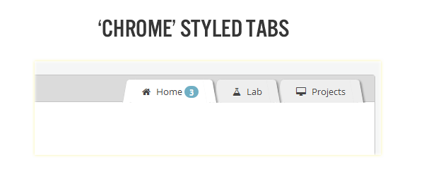 Chrome styled tabs - Cloud Admin - Bootstrap Responsive Dashboard